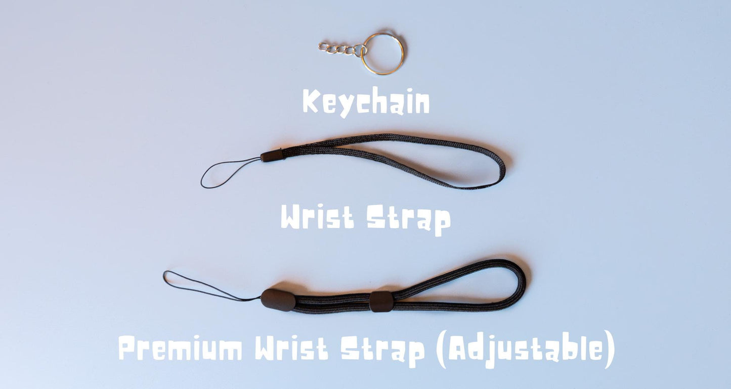 Kiwi Fruit Textured Fidget Clicker with Wrist Strap or Keychain