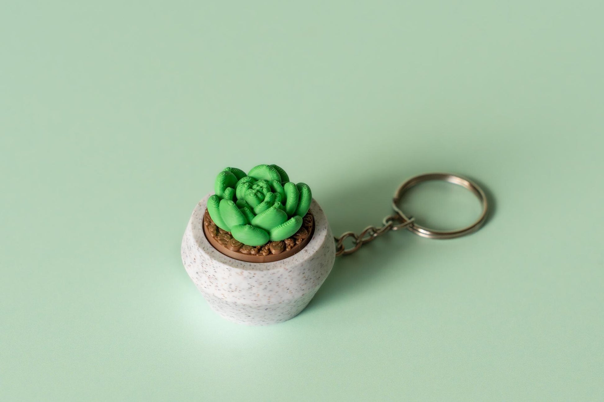 Moonstone Succulent Fidget Clicker with Wrist Strap or Keychain - Happy Tappy Shop