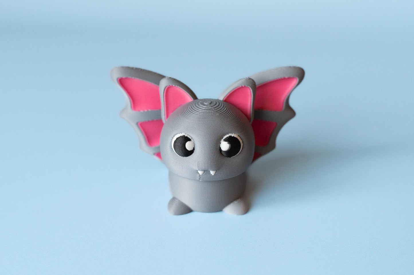 Chibi Bat Fidget Clicker with Wrist Strap or Keychain