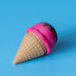 Ice Cream Cone Fidget Clicker with Wrist Strap or Keychain