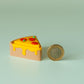 Pizza Slice Fidget Clicker with Wrist Strap or Keychain - Happy Tappy Shop