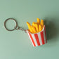 French Fries Fidget Clicker with Wrist Strap or Keychain