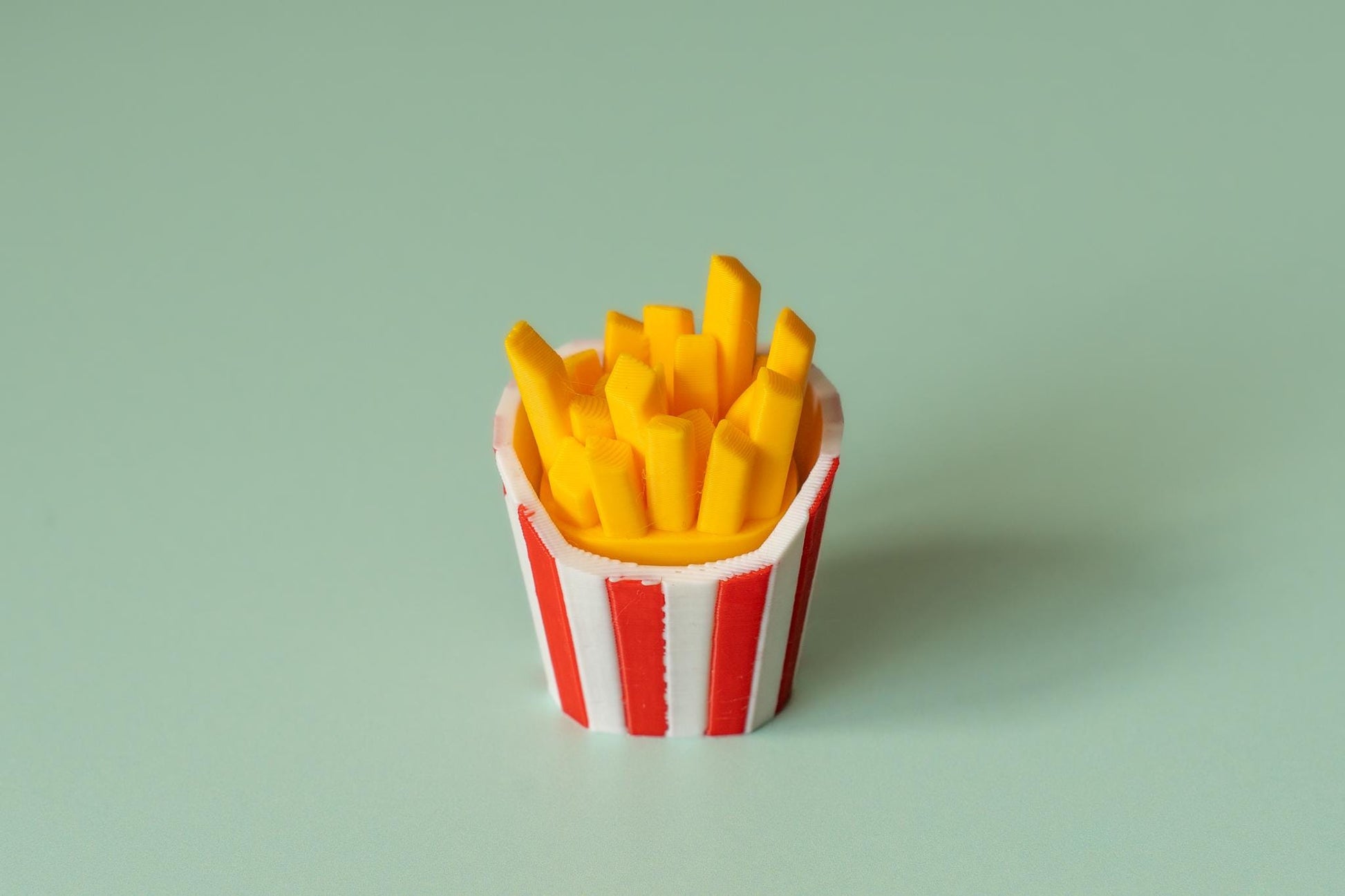 French Fries Fidget Clicker with Wrist Strap or Keychain