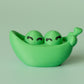 Two Peas in a Pod Fidget Clicker with Wrist Strap or Keychain
