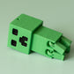 Gaming Block Creep Fidget Clicker with Wrist Strap or Keychain