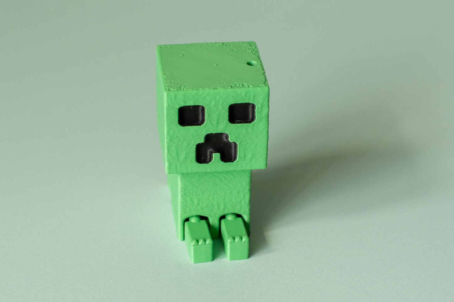 Gaming Block Creep Fidget Clicker with Wrist Strap or Keychain