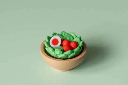 Salad Bowl Fidget Clicker with Wrist Strap or Keychain