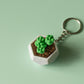 Succulent Fidget Clicker with Wrist Strap or Keychain