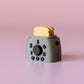 Toaster with Toast Slices Fidget Clicker with Wrist Strap or Keychain - Happy Tappy Shop