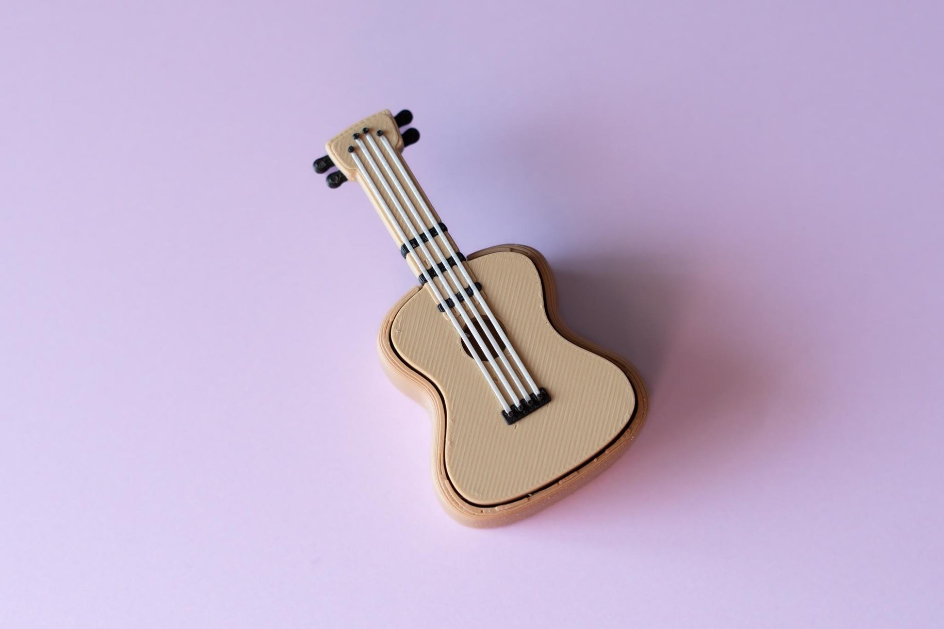 Acoustic Guitar Fidget Clicker with Wrist Strap or Keychain