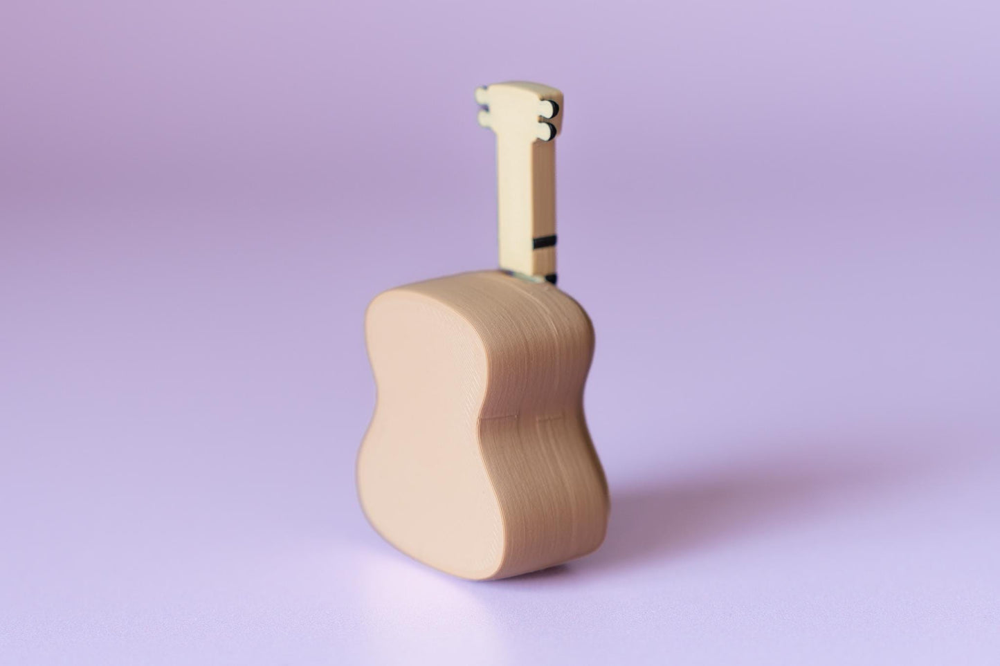 Acoustic Guitar Fidget Clicker with Wrist Strap or Keychain