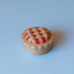 Cherry Pie Fidget Clicker with Spinning Top with Wrist Strap or Keychain