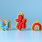 Whimsical Party Inspired Fidget Clickers with Wrist Strap or Keychain