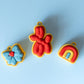 Whimsical Party Inspired Fidget Clickers with Wrist Strap or Keychain