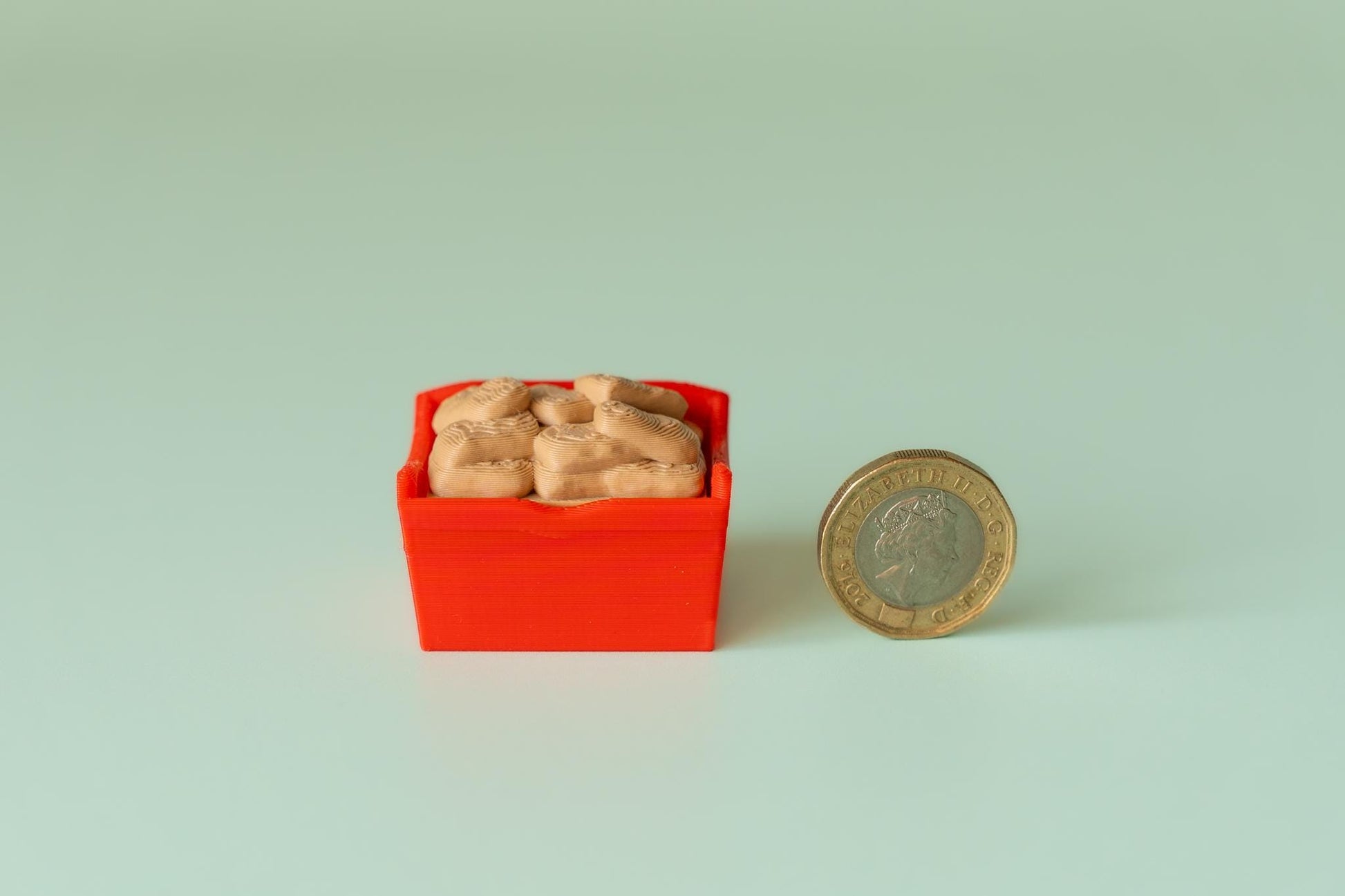 Chicken Nugget Sharebox Fidget Clicker with Wrist Strap or Keychain