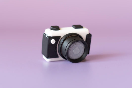 Digital Camera Fidget Clicker with Wrist Strap or Keychain