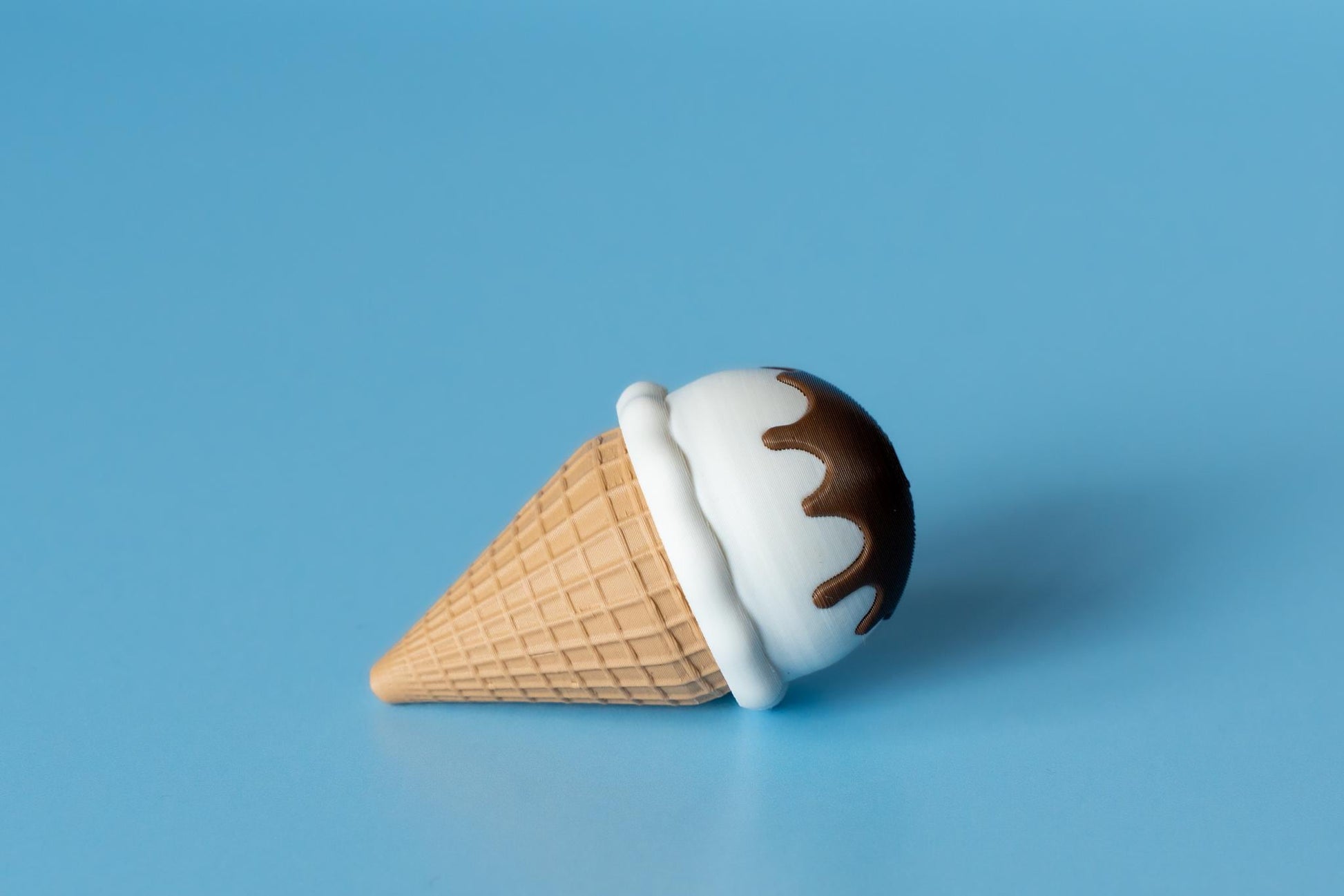 Ice Cream Cone Fidget Clicker with Wrist Strap or Keychain - Happy Tappy Shop