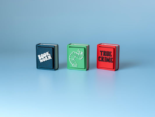 Chunky Book Clickers with Wrist Strap or Keychain - 3 Designs to Choose From!