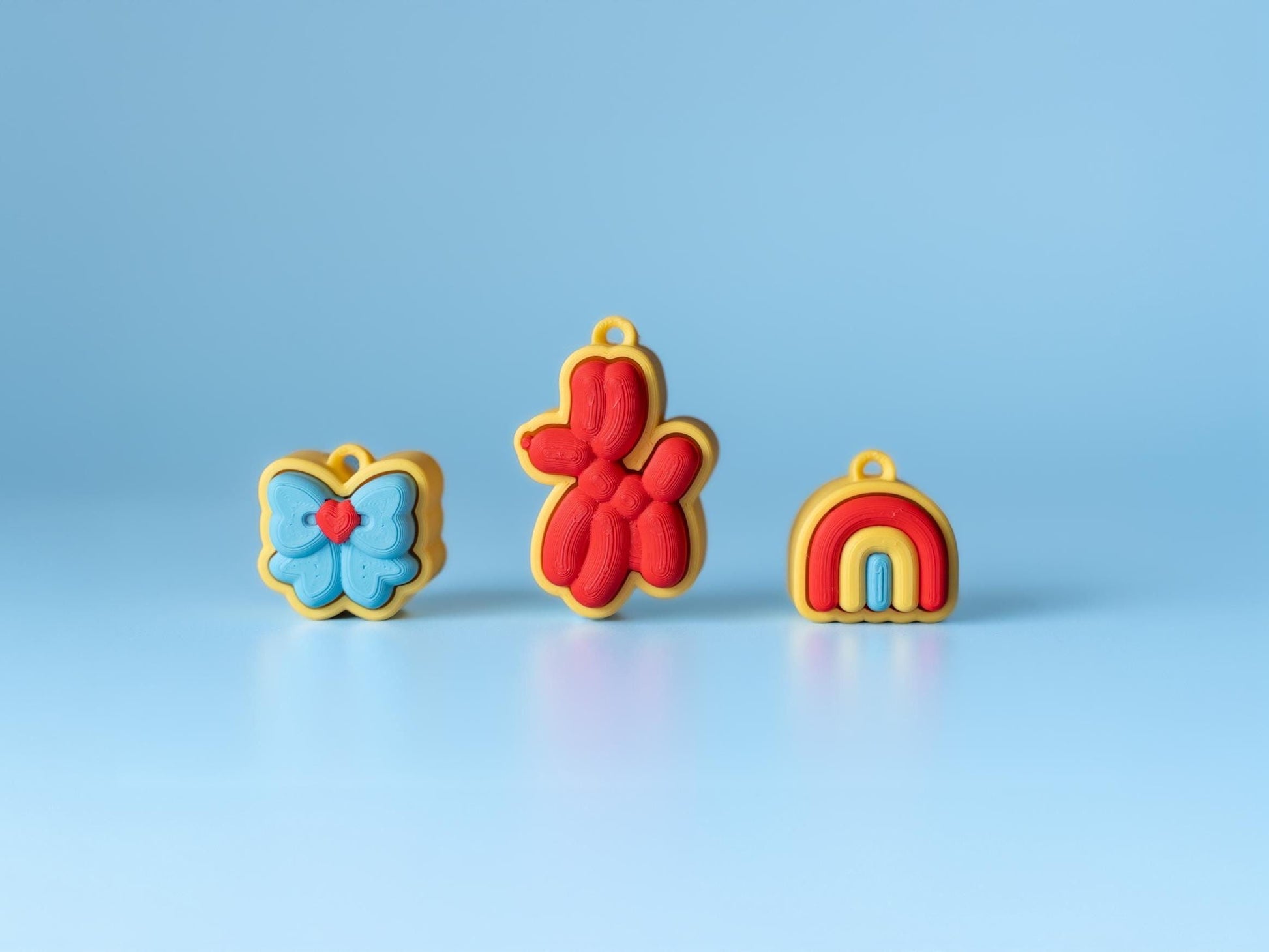 Whimsical Party Inspired Fidget Clickers with Wrist Strap or Keychain