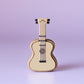 Acoustic Guitar Fidget Clicker with Wrist Strap or Keychain