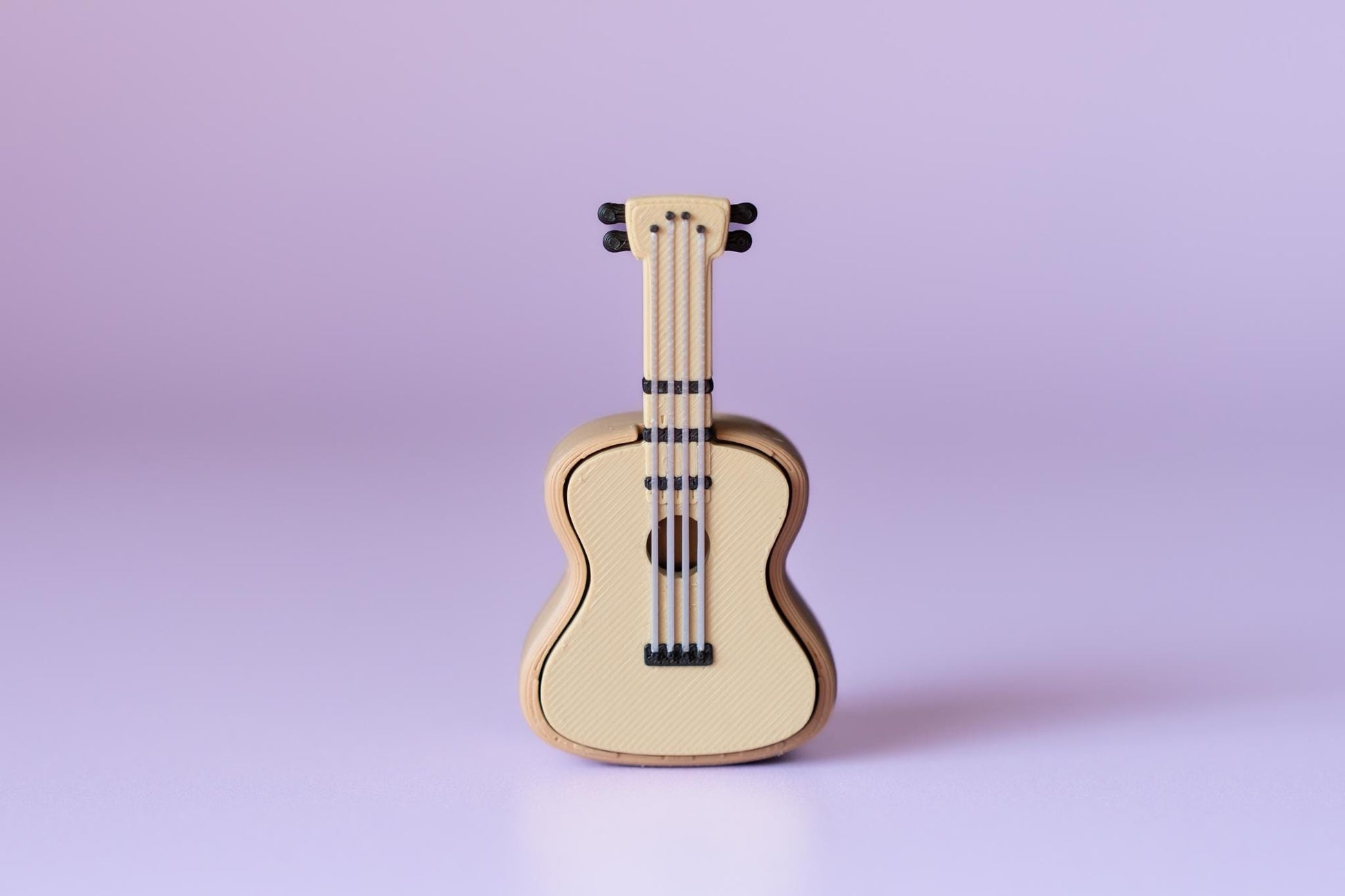 Acoustic Guitar Fidget Clicker with Wrist Strap or Keychain