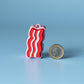 Streaky Bacon Fidget Clicker with Wrist Strap or Keychain