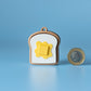 Butter on Toast Fidget Clicker with Wrist Strap or Keychain