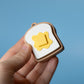 Butter on Toast Fidget Clicker with Wrist Strap or Keychain