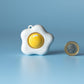 Fried Egg Fidget Clicker with Wrist Strap or Keychain