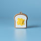 Butter on Toast Fidget Clicker with Wrist Strap or Keychain