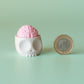 Brain in Skull Spooky Halloween Fidget Clicker with Wrist Strap or Keychain
