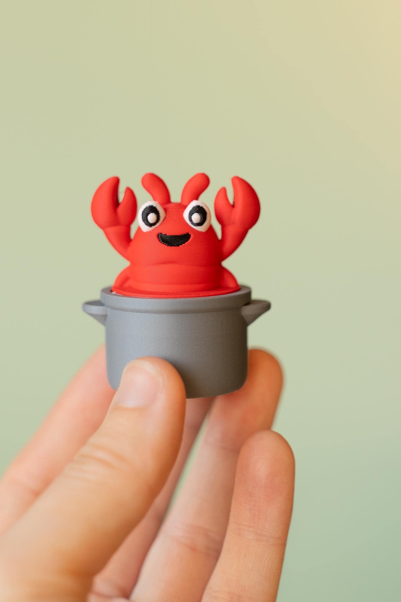 Lobster in Pot Fidget Clicker with Wrist Strap or Keychain