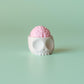 Brain in Skull Spooky Halloween Fidget Clicker with Wrist Strap or Keychain