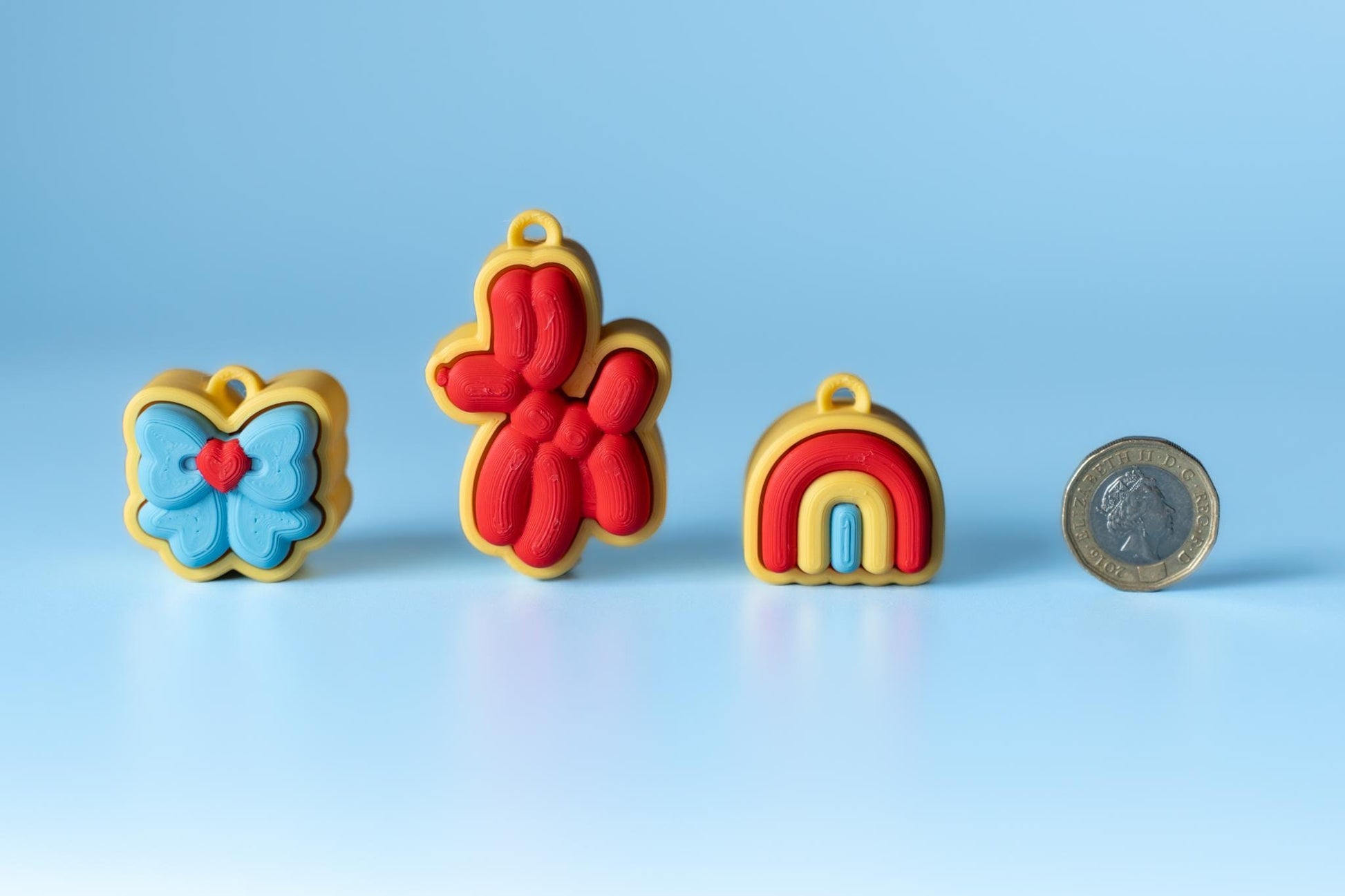 Whimsical Party Inspired Fidget Clickers with Wrist Strap or Keychain