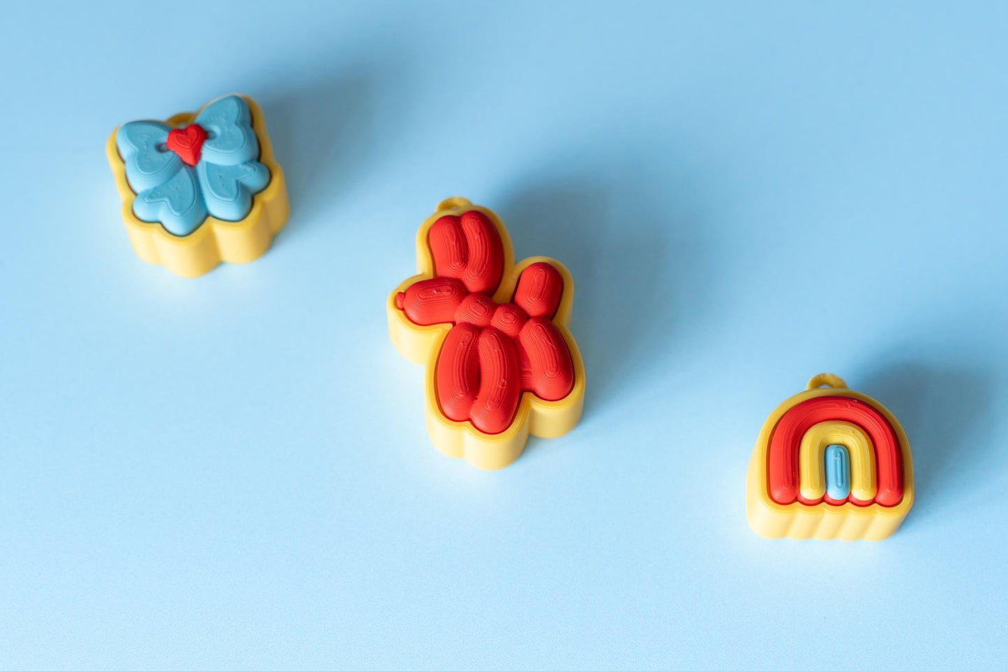 Whimsical Party Inspired Fidget Clickers with Wrist Strap or Keychain