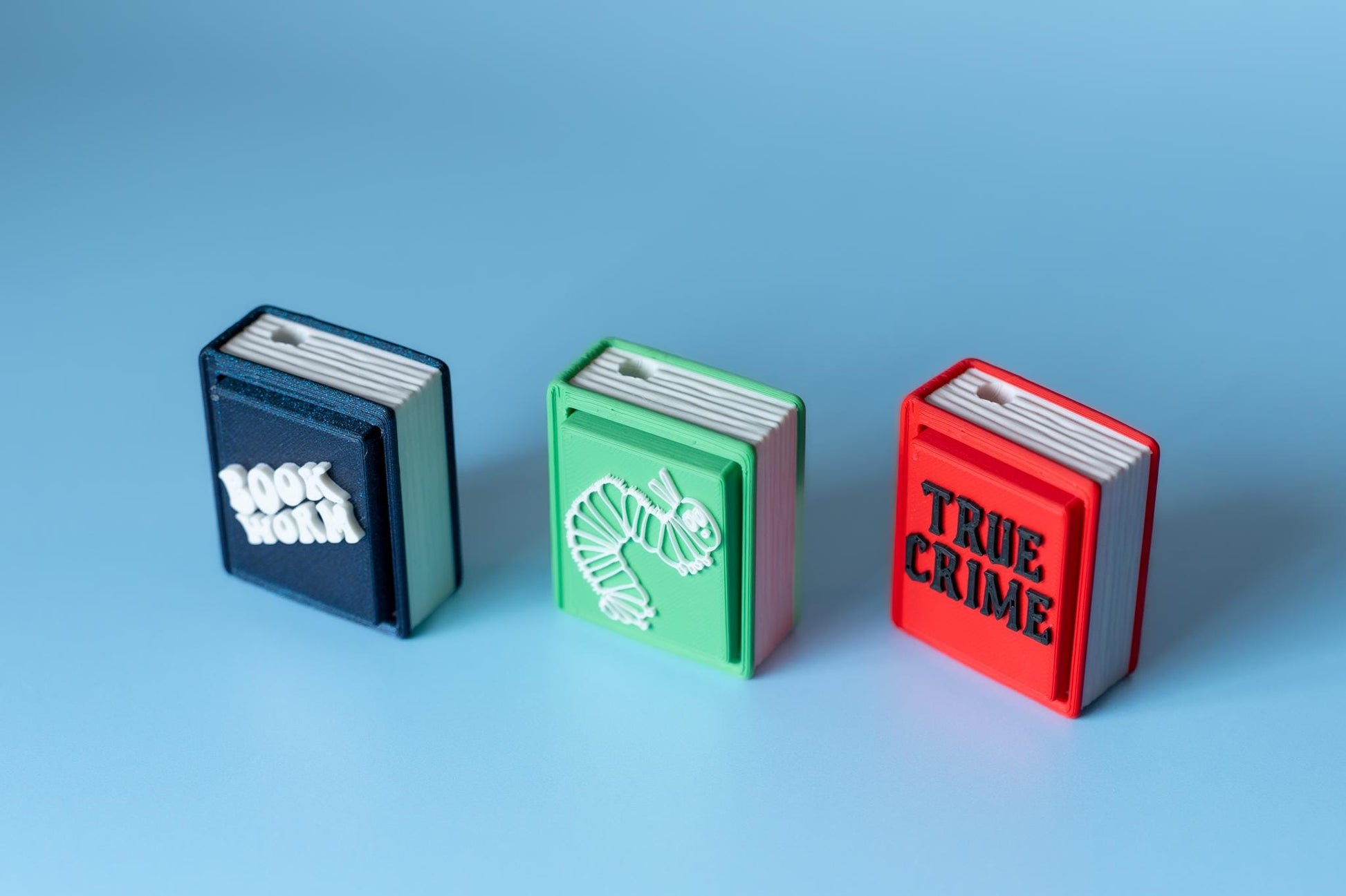 Chunky Book Clickers with Wrist Strap or Keychain - 3 Designs to Choose From!