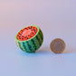Watermelon with Textured Seeds Fidget Clicker with Wrist Strap or Keychain