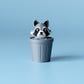 Raccoon in Trash Can Fidget Clicker with Wrist Strap or Keychain