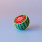 Watermelon with Textured Seeds Fidget Clicker with Wrist Strap or Keychain