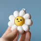 Chunky Happy Flower Fidget Clickers with Wrist Strap or Keychain