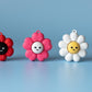 Chunky Happy Flower Fidget Clickers with Wrist Strap or Keychain