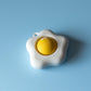 Fried Egg Fidget Clicker with Wrist Strap or Keychain