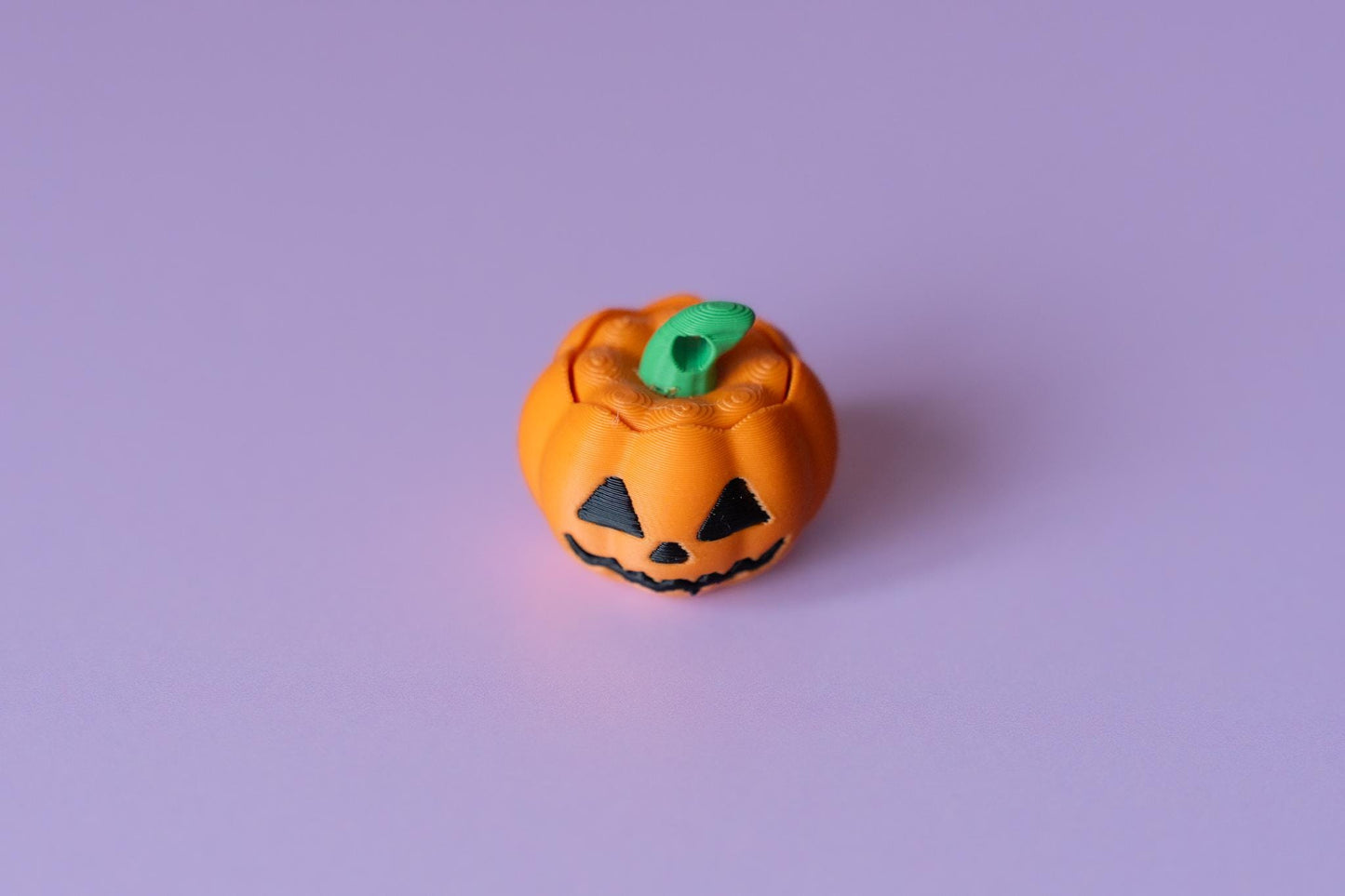 Pumpkin Jack o' Lantern Spooky Halloween Fidget Clicker with Wrist Strap or Keychain