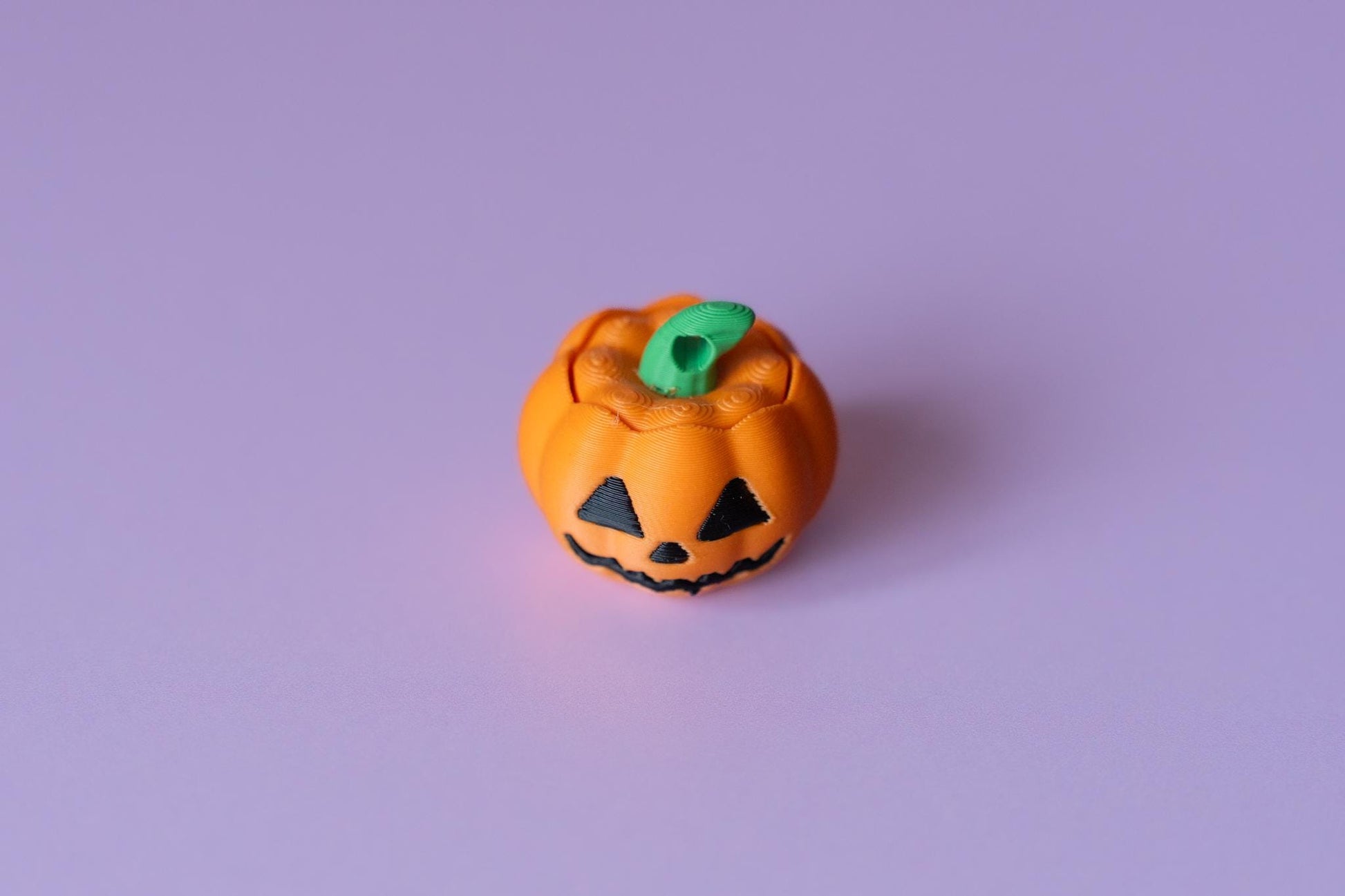 Pumpkin Jack o' Lantern Spooky Halloween Fidget Clicker with Wrist Strap or Keychain