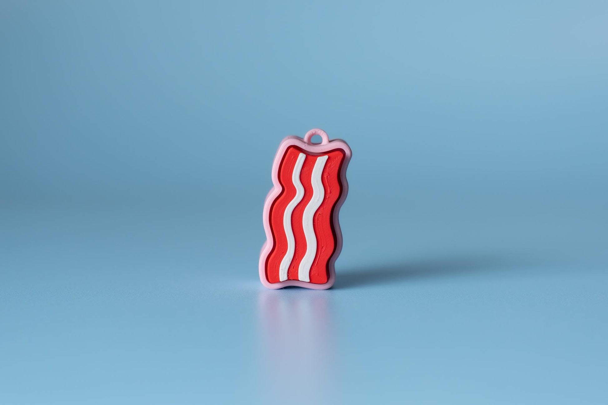 Streaky Bacon Fidget Clicker with Wrist Strap or Keychain