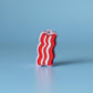 Streaky Bacon Fidget Clicker with Wrist Strap or Keychain