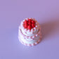Strawberry Birthday Cake Fidget Clicker with Wrist Strap or Keychain