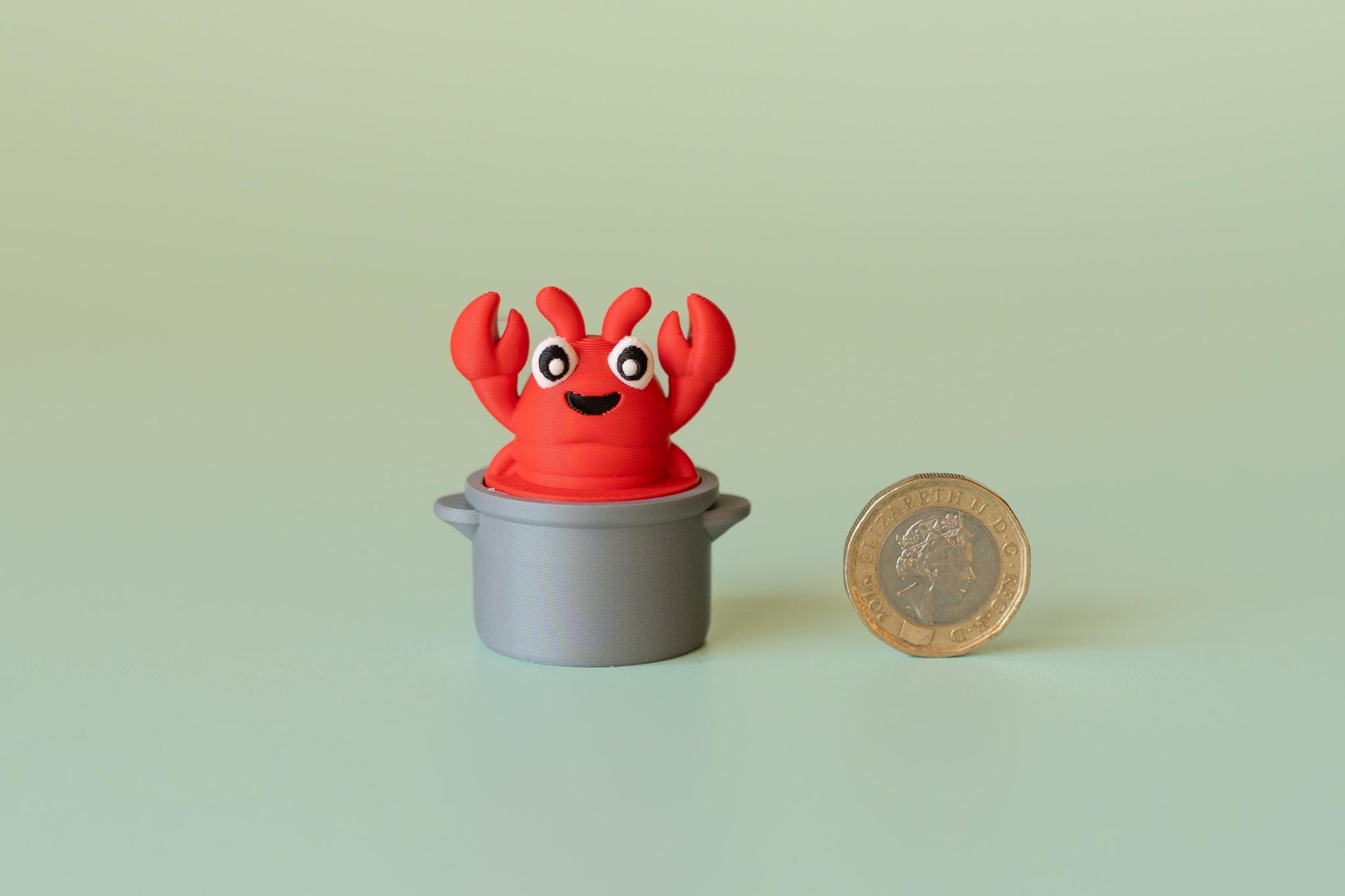 Lobster in Pot Fidget Clicker with Wrist Strap or Keychain