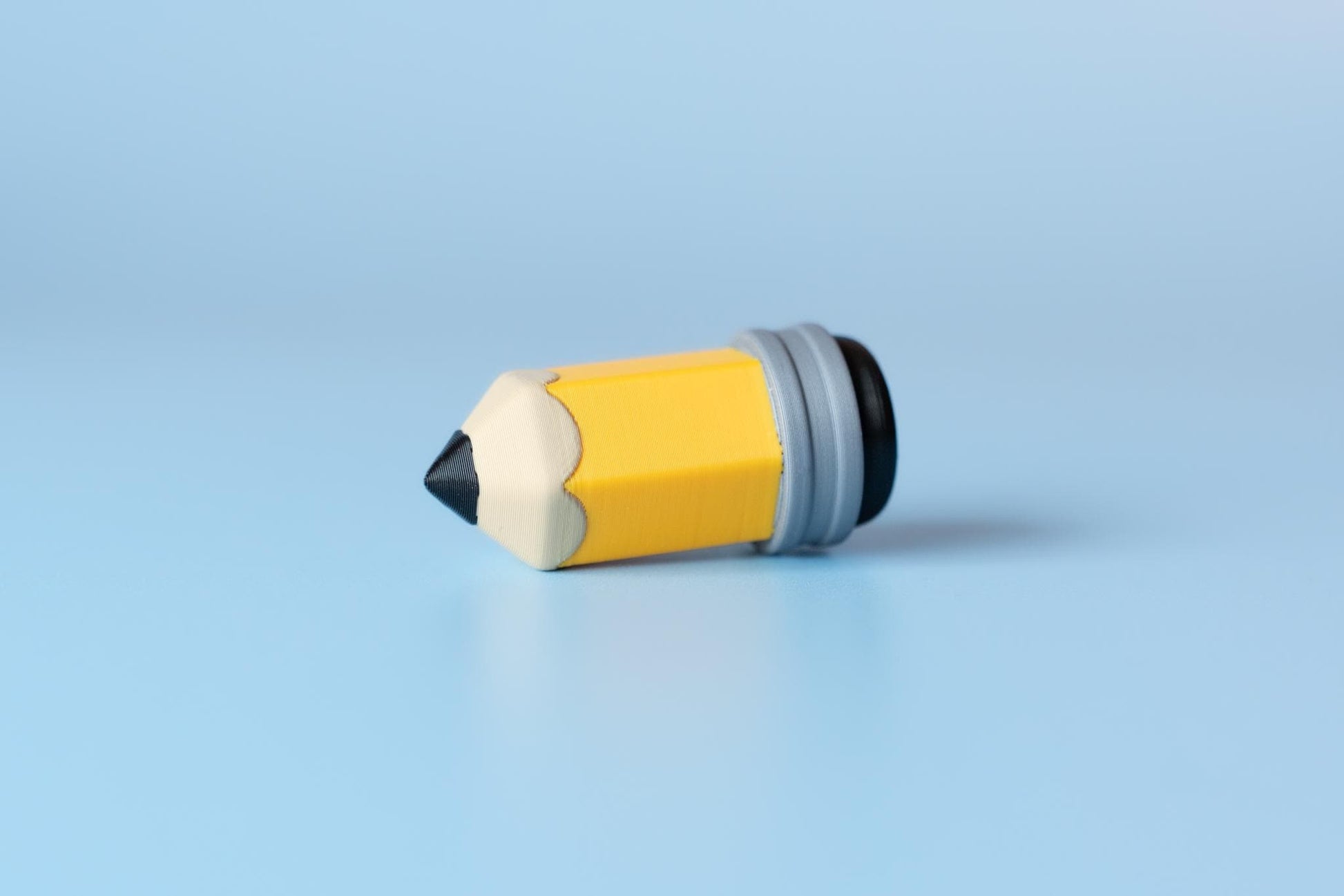 Pencil Back to School Fidget Clicker with Wrist Strap or Keychain