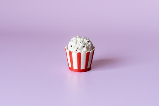Popcorn Bucket Spinning Top Fidget Clicker with Wrist Strap or Keychain - Happy Tappy Shop